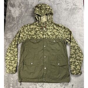 Nike Athletic Dept Men's L Hooded Jacket Full Zip Green Duck Camo 507160-306